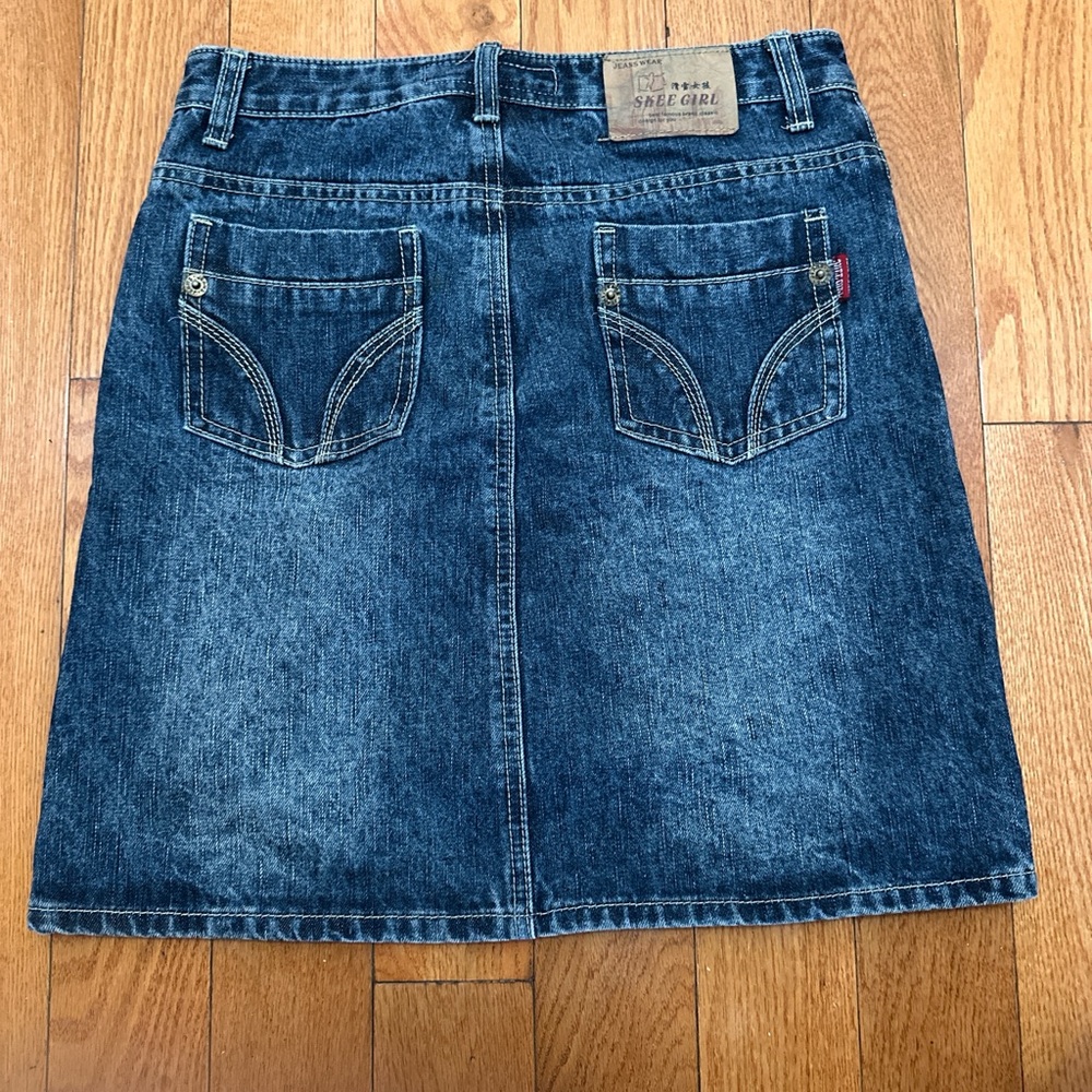 Blue A-Line Mini Skirt for Casual Occasions